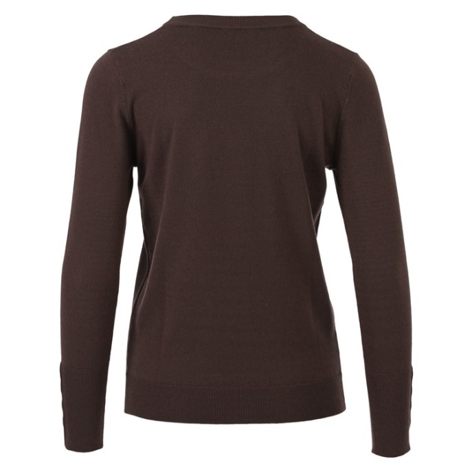 Enjoy Pullover Knoopjes 890602 Donkerbruin Enjoy Pullover Knoopjes 890602 Donkerbruin